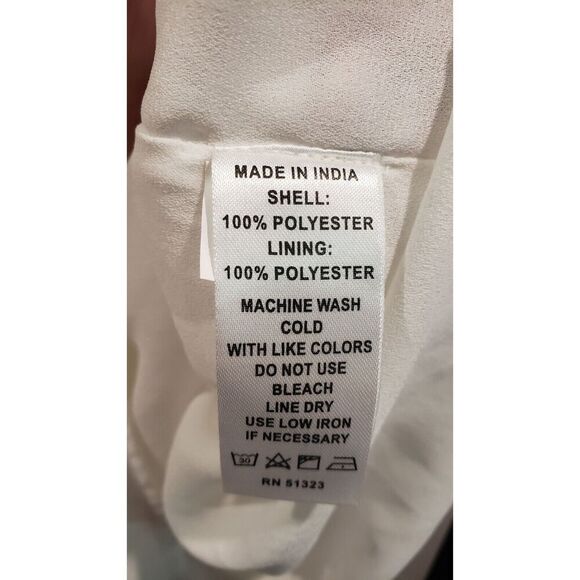 NWT CeCe Soft Ecru Eyelet Dress Long Puff Sleeve Size 2XL MSRP $99 - Picture 10 of 10